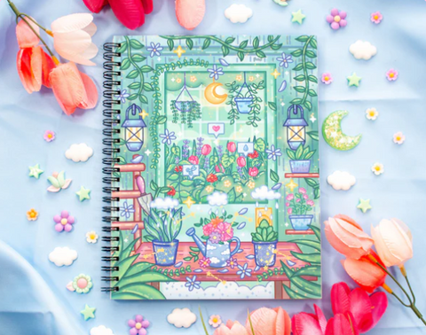 Unicorn Eclipse Spiral Lined Notebook