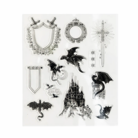 Archer & Olive Dragon Spire Acrylic Stamp Set
