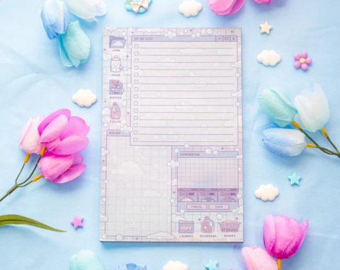 Unicorn Eclipse Laundromat Daily Planner Pad