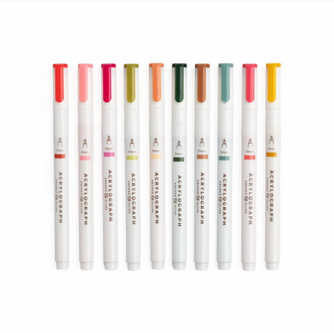 Archer & Olive Meadow & Vine Set of 10 Acrylograph Pens