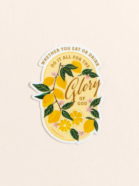 Paper Farm Press Lemon Faith Decal Sticker