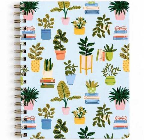 Pippi Post Potted Plants Spiral Notebook