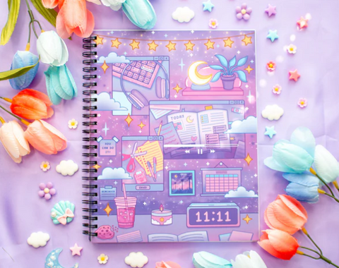 Unicorn Eclipse Spiral Lined Notebook