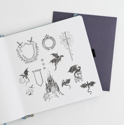Archer & Olive Dragon Spire Acrylic Stamp Set