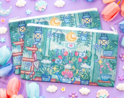 Unicorn Eclipse Botanical Eclipse Pencil Case