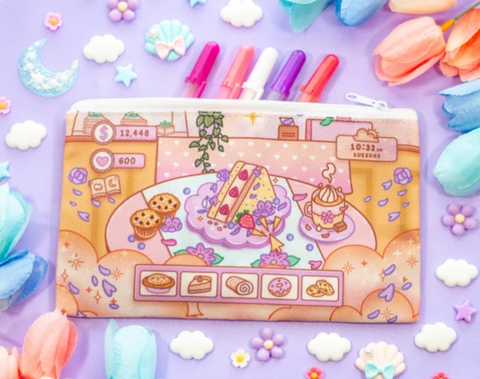 Unicorn Eclipse Cafe Quest Pencil Case
