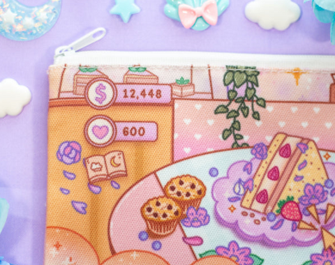 Unicorn Eclipse Cafe Quest Pencil Case