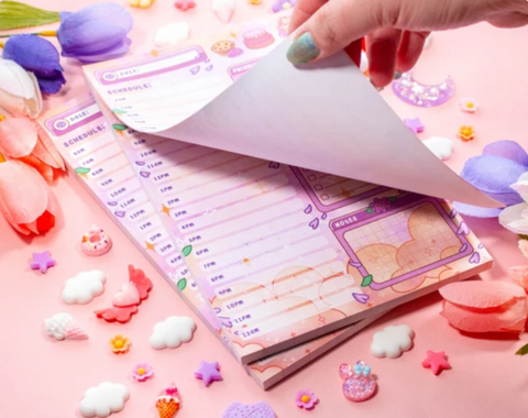 Unicorn Eclipse Cafe Quest Hourly Schedule Planner Pad