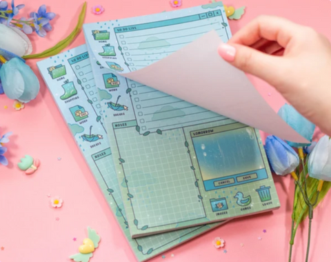 Unicorn Eclipse Rainy Daily Planner Pad