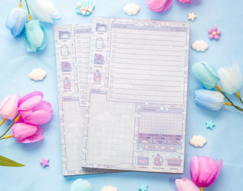 Unicorn Eclipse Laundromat Daily Planner Pad