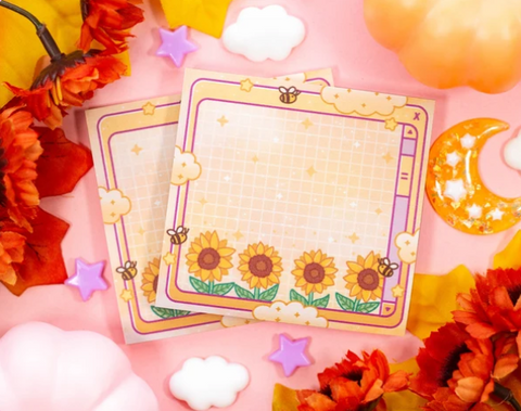 Unicorn Eclipse Sunflower Dreams Sticky Notes