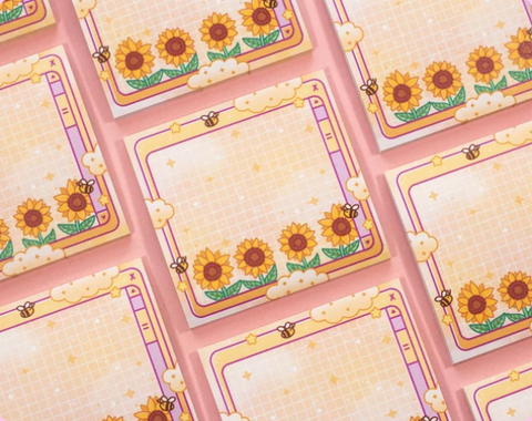 Unicorn Eclipse Sunflower Dreams Sticky Notes