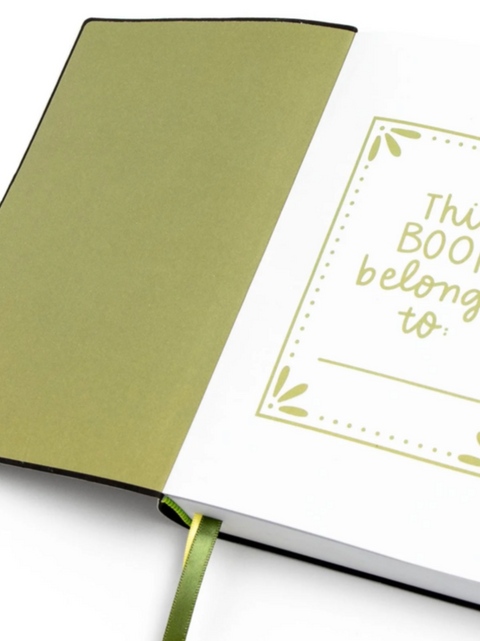 Pippi Post Green Floral 5×7 Lined Softcover Book Journal