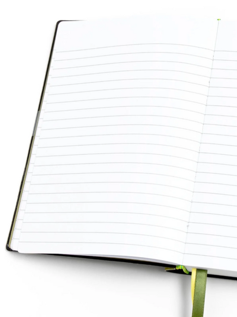 Pippi Post Green Floral 5×7 Lined Softcover Book Journal