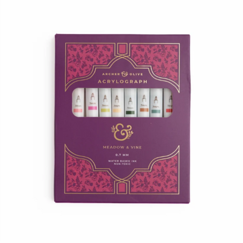 Archer & Olive Meadow & Vine Set of 10 Acrylograph Pens