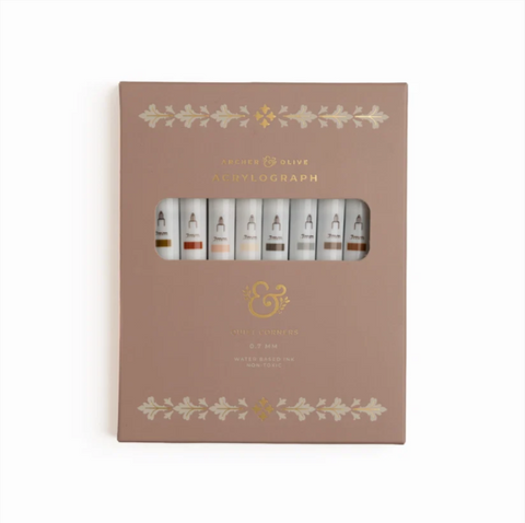 Archer & Olive Quiet Corners | Set of 10 Acrylograph Pens