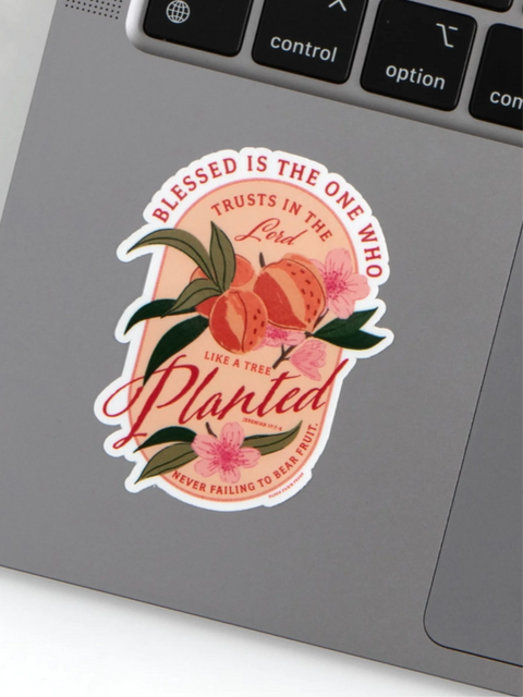 Paper Farm Press Peach Faith Sticker