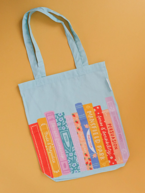 Pippi Post Jane Austen Books Tote Bag