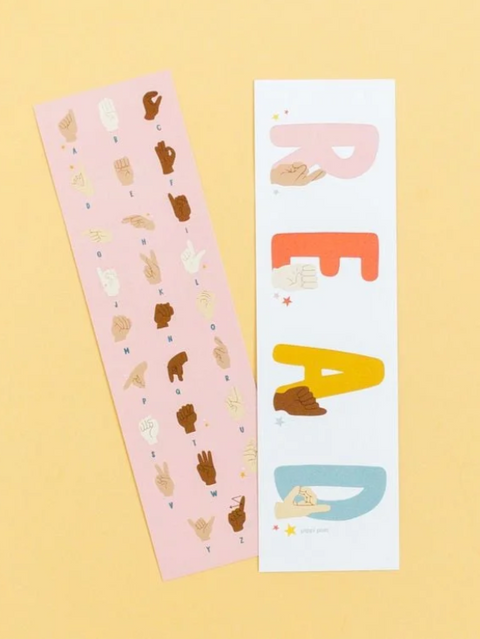 Pippi Post Sign Language Bookmark Set