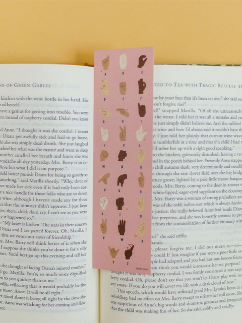 Pippi Post Sign Language Bookmark Set