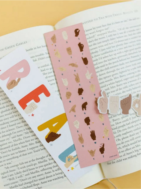 Pippi Post Sign Language Bookmark Set